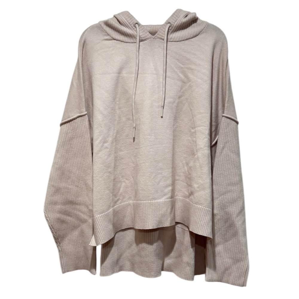 FLX Women's Oversized Hoodie XL XLarge Pink Nude Soft Relaxed Loungewear Casual